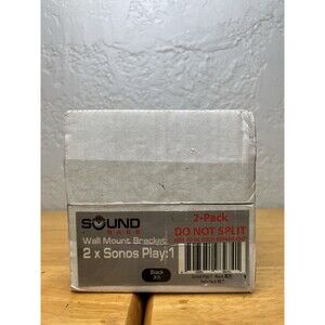 Sound Bass Sonos Play:1 Wall Mount Bracket Black 2 Pack New